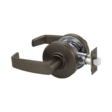 Sargent Passage Cylindrical Lock Grade 2 with L Lever and L Rose and ASA Strike Dark Bronze 287U15LL10BE